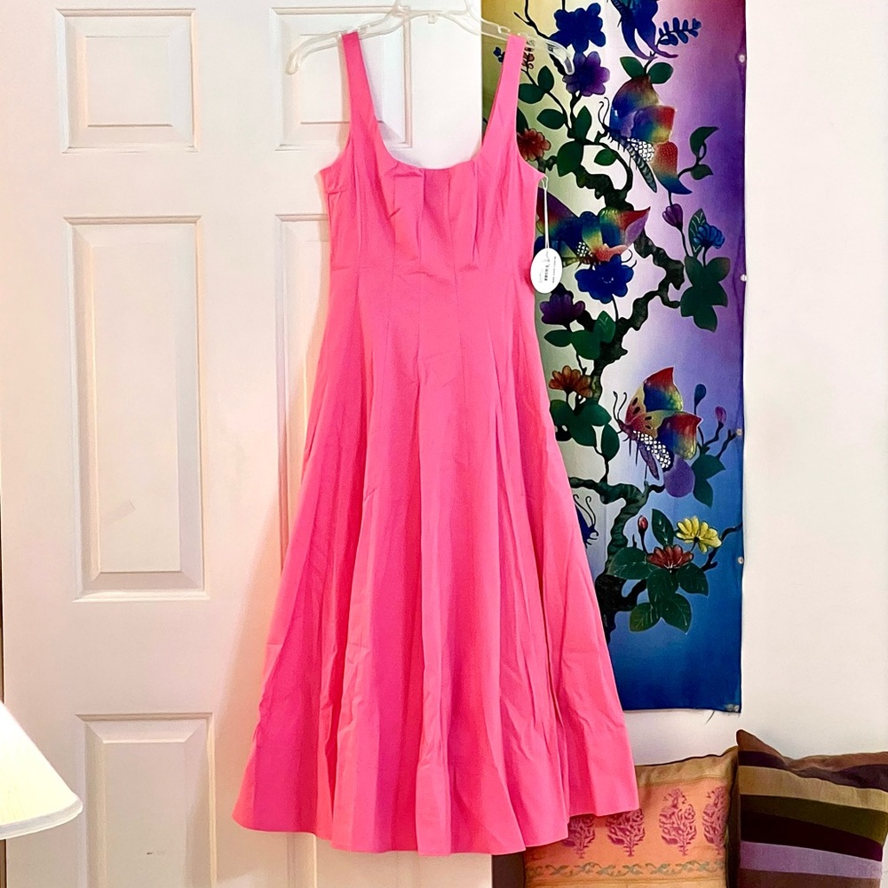 🌺🎉HP🎉🌺 Staud Wells Midi Dress Plumeria - Picture 7 of 16